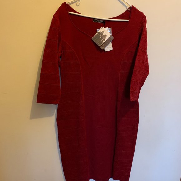 CRIMSON MILANO SHEATH DRESS (size L) NWT (never worn) - Picture 2 of 8